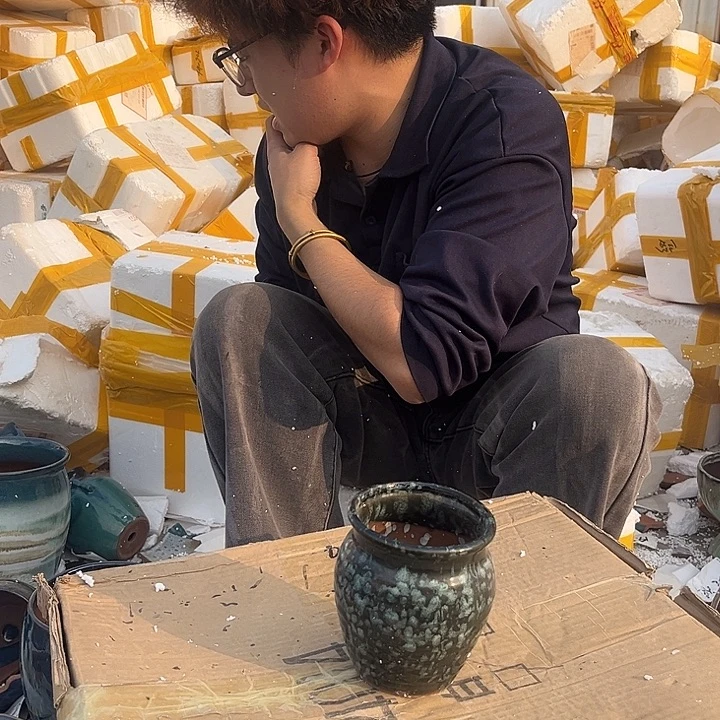 花盆紫砂宜兴紫砂粗陶花盆