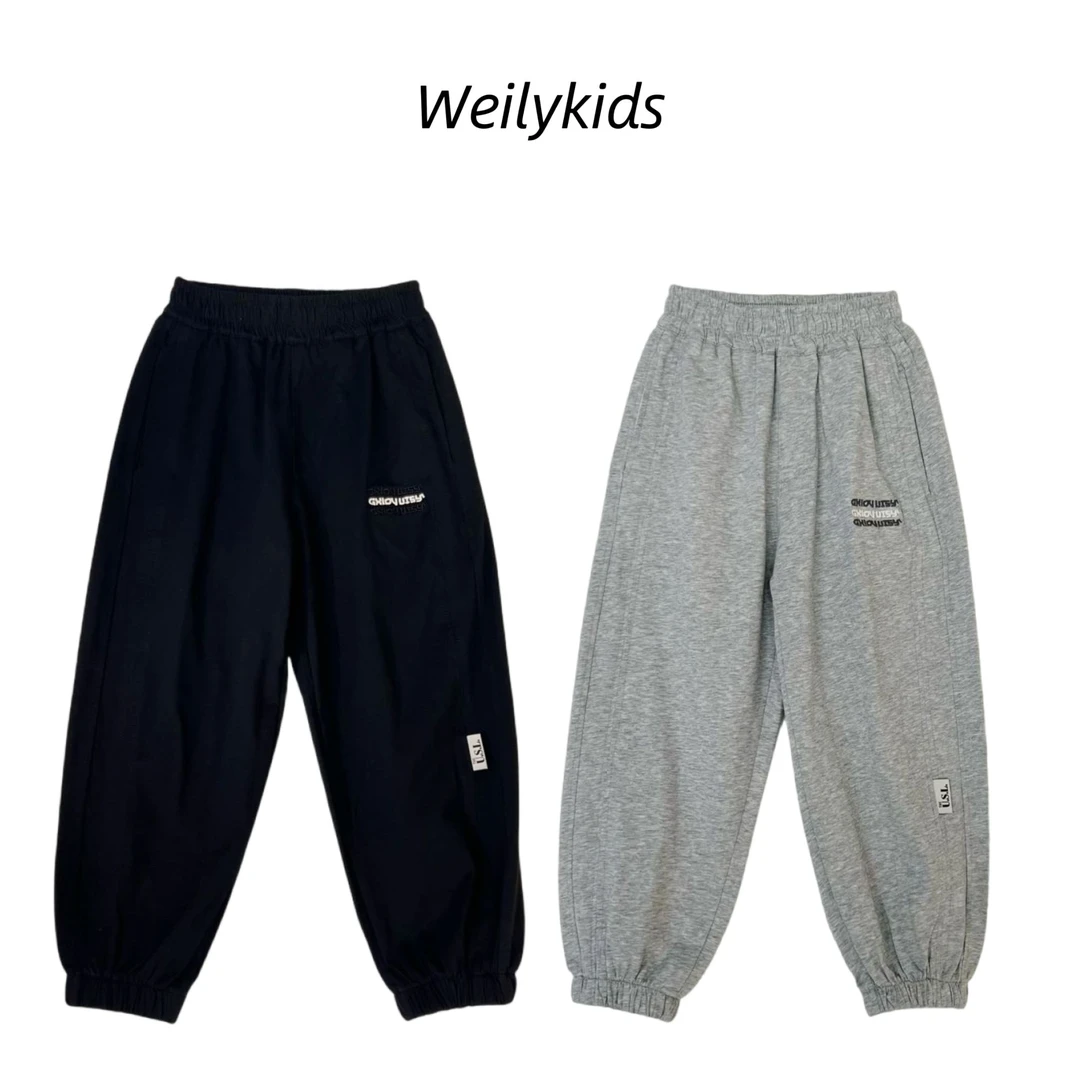 （防蚊裤）2025夏新款中大童时尚百搭潮流儿童卫裤11003