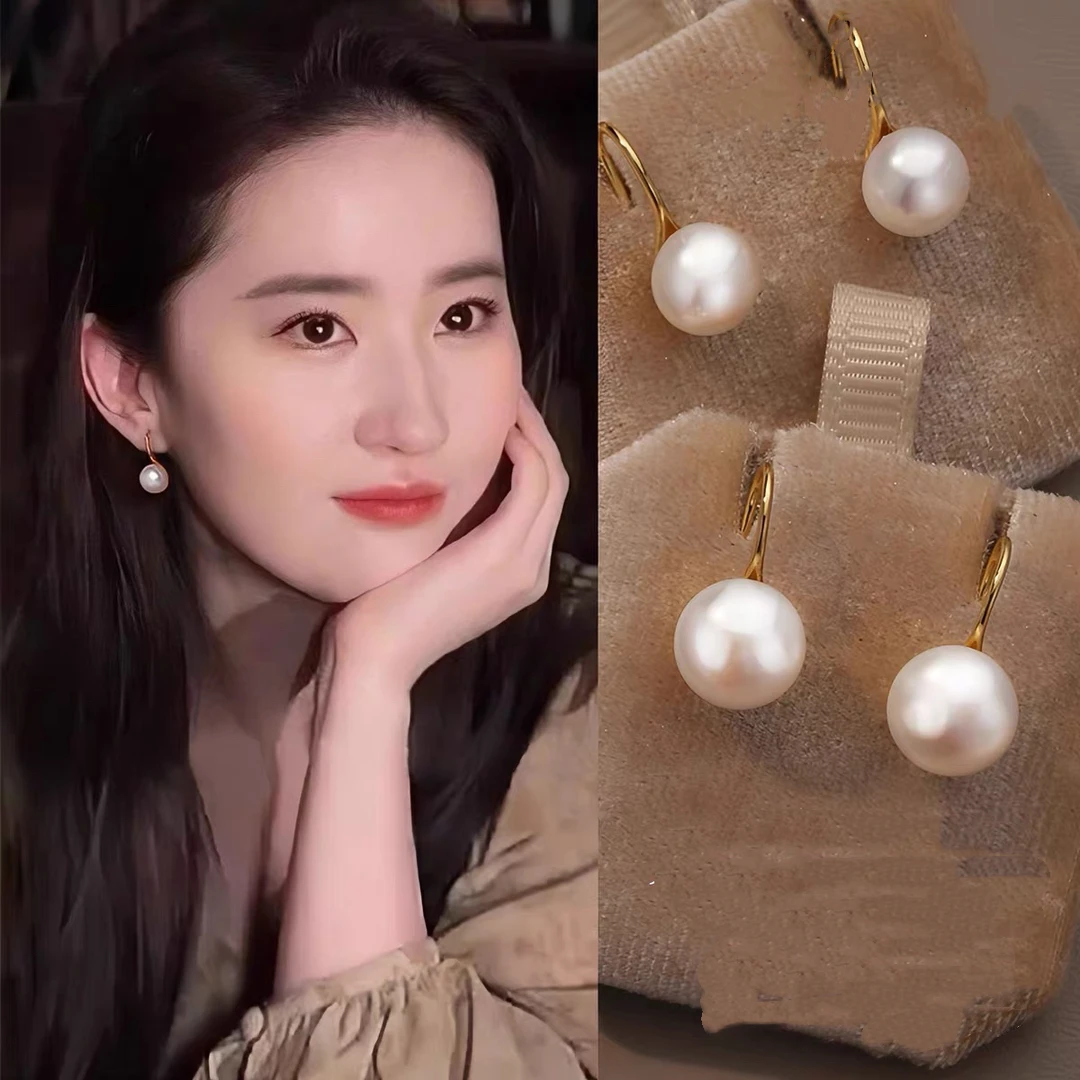 铜合金合成锆石耳饰 925银针高跟鞋款耳环百搭气质耳环C122