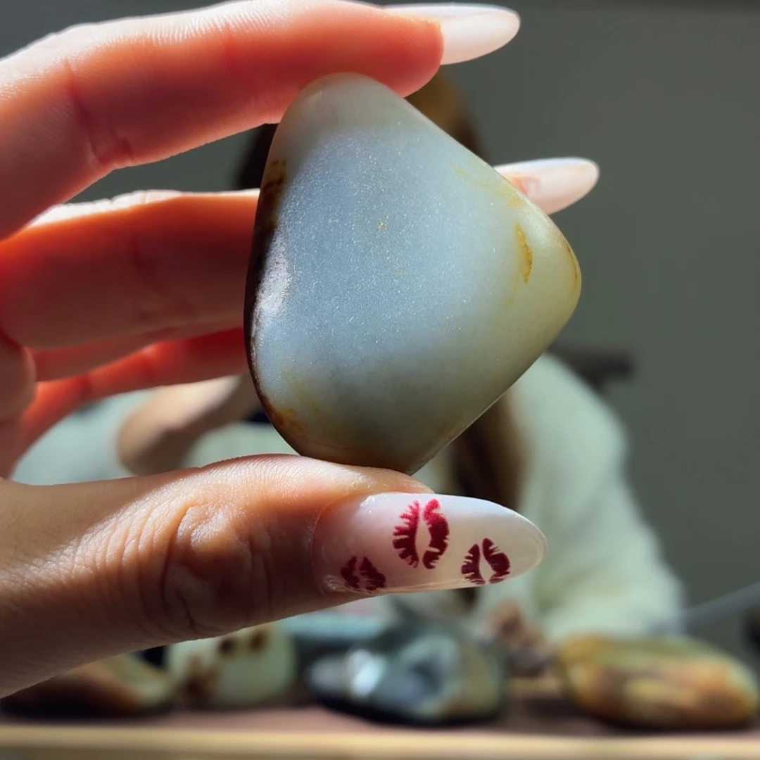 和田玉未镶嵌挂件57.8