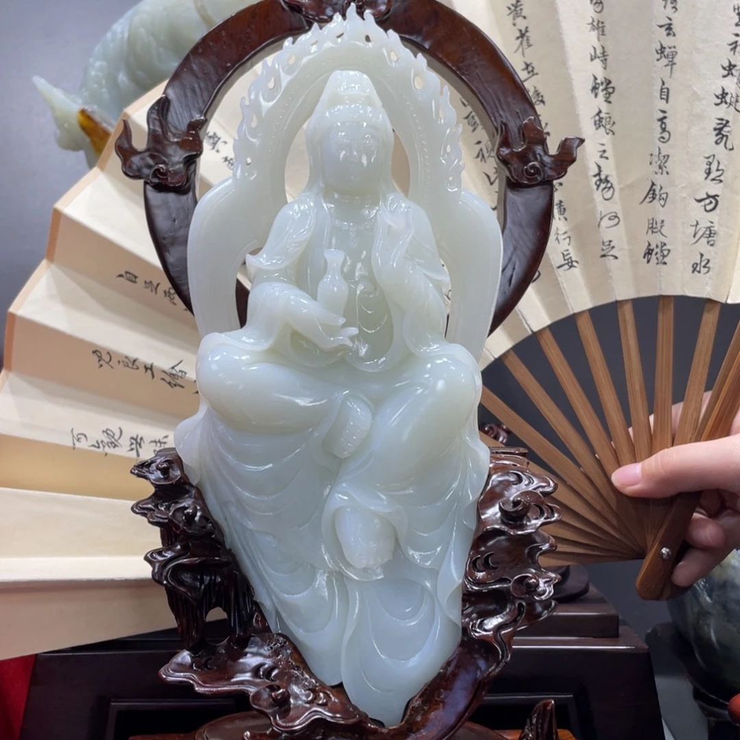 和田玉未镶嵌摆件
