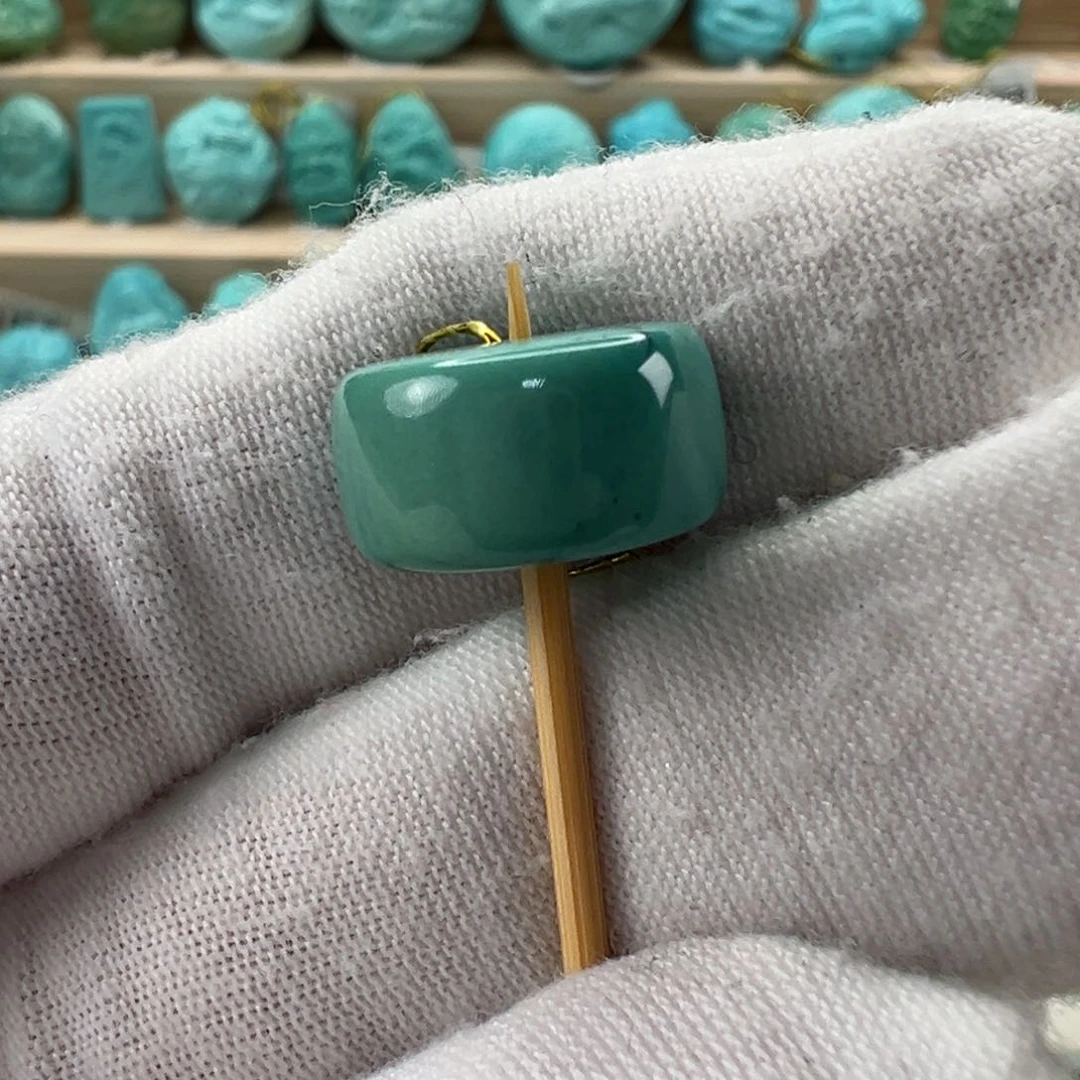 未镶嵌绿松石直切珠14x7.7mm