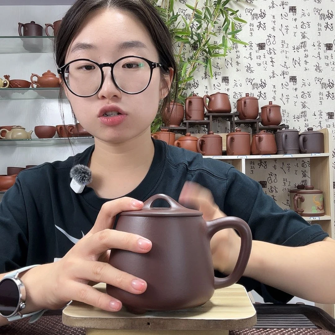 茶壶紫砂原矿中槽清石瓢办公杯没礼盒微瑕500CC左右