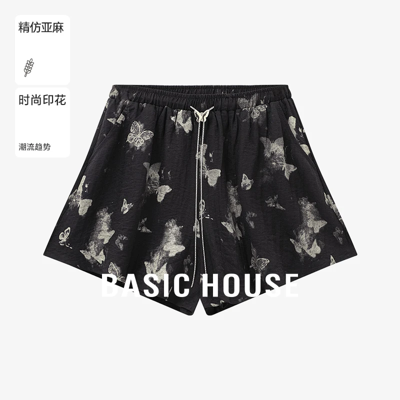 Basic House/百家好夏季新款清冷系禅意衣服女装短裤-B0625B5AOX2