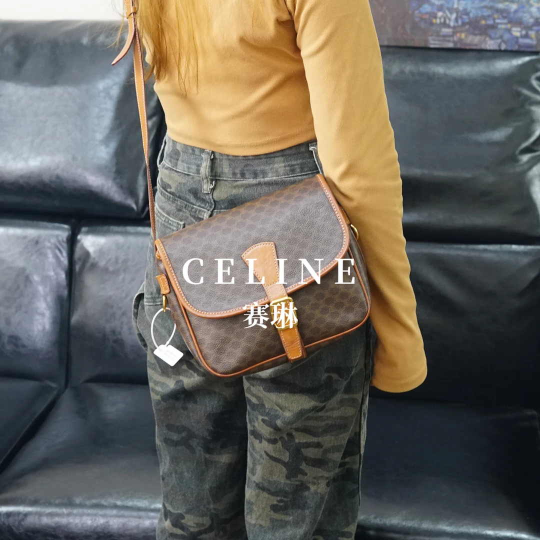 95新 Celine/思琳 老花斜挎包/F3JJ02908127/8127
