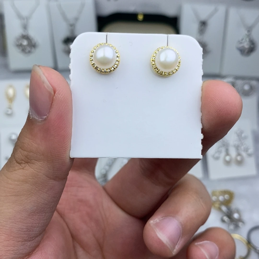 耳钉未镶嵌淡水珍珠