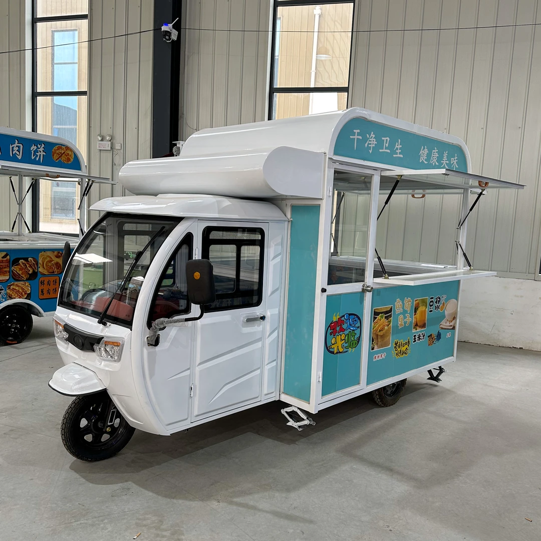 电动云仓款多功能网红餐车可用于咖啡奶茶小吃摆摊售卖