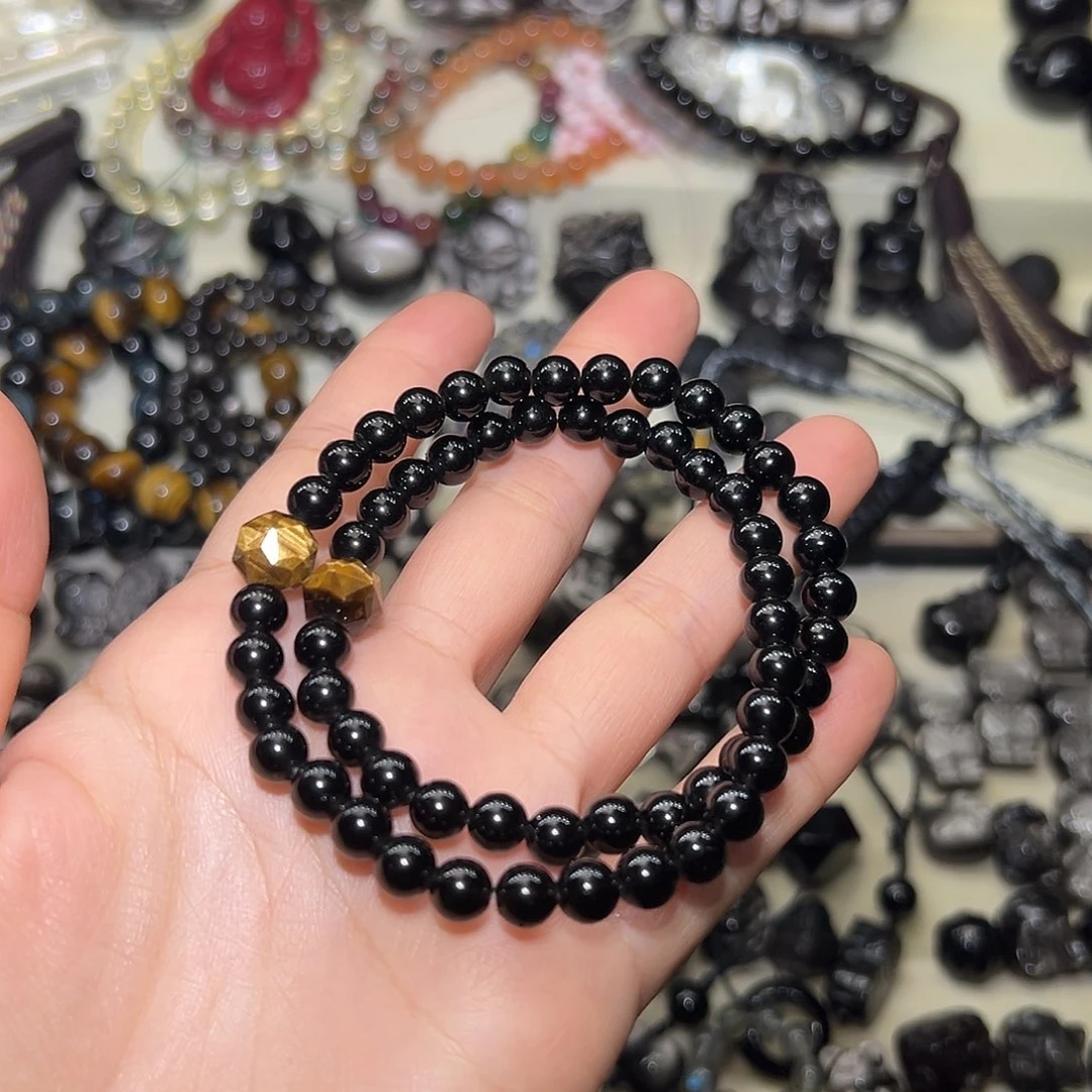 黑曜岩未镶嵌手饰