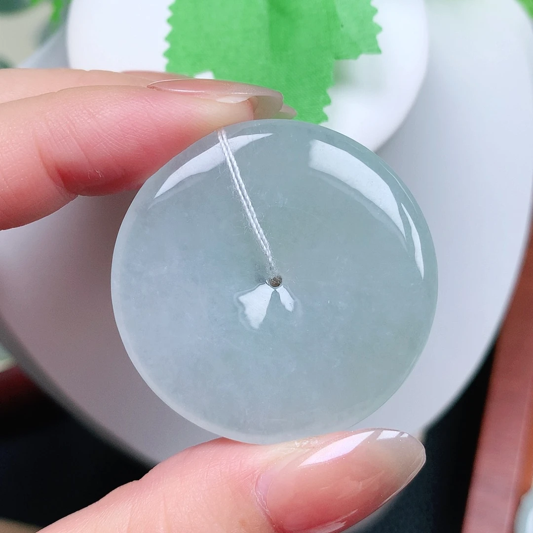 翡翠未镶嵌颈饰平安40-5.6