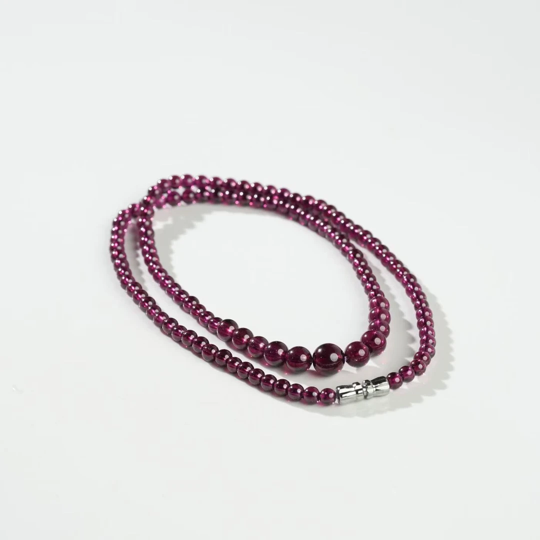 【普陀山欢喜】石榴石塔链项链（发货多样性一件） K20395