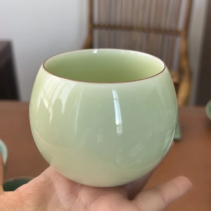 龙泉云间青瓷小米茶器