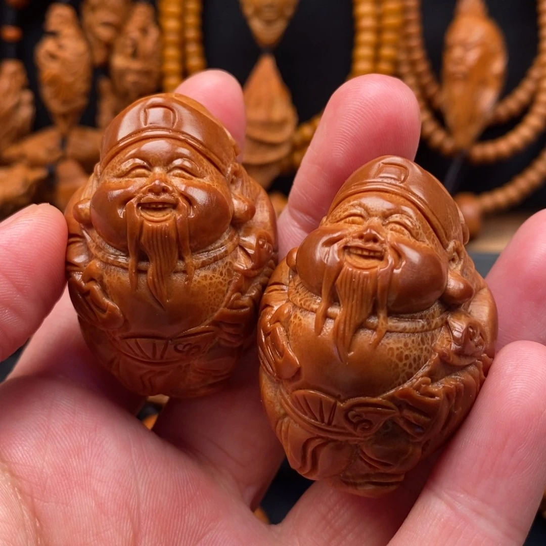 橄榄核手串财神手球