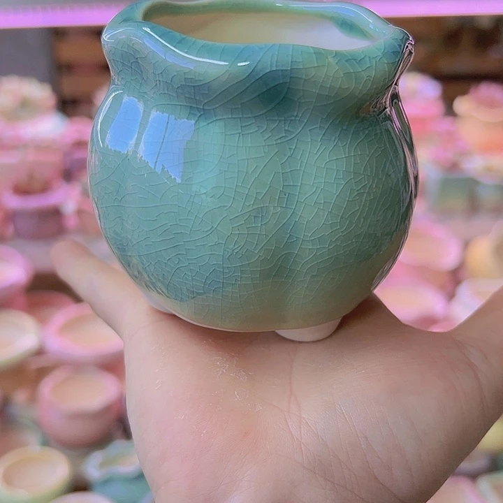 陶瓷花盆当场满12包邮