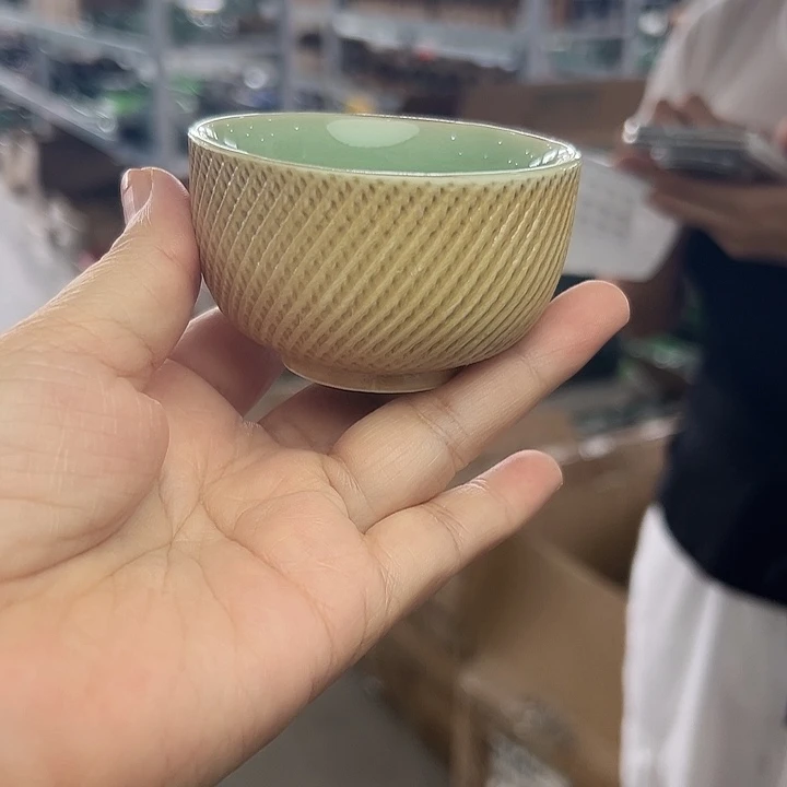 龙泉云间青瓷小米茶器
