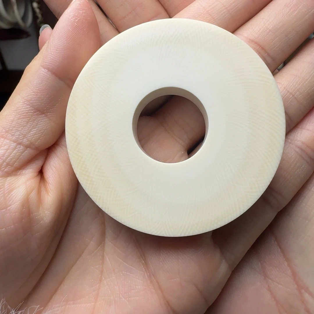 小***生猛犸象牙其他天然保真猛犸牙牙心料牙圈