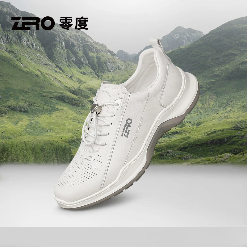 【欧若风】零度休闲男皮鞋夏季羊皮内里户外休闲男皮鞋子舒适