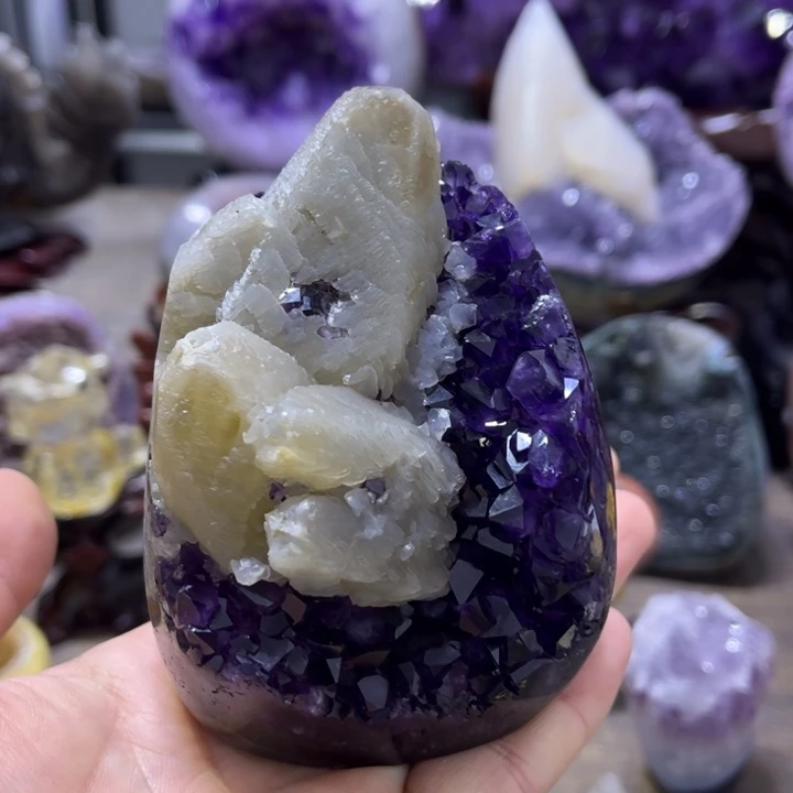 紫晶摆件未镶嵌摆件