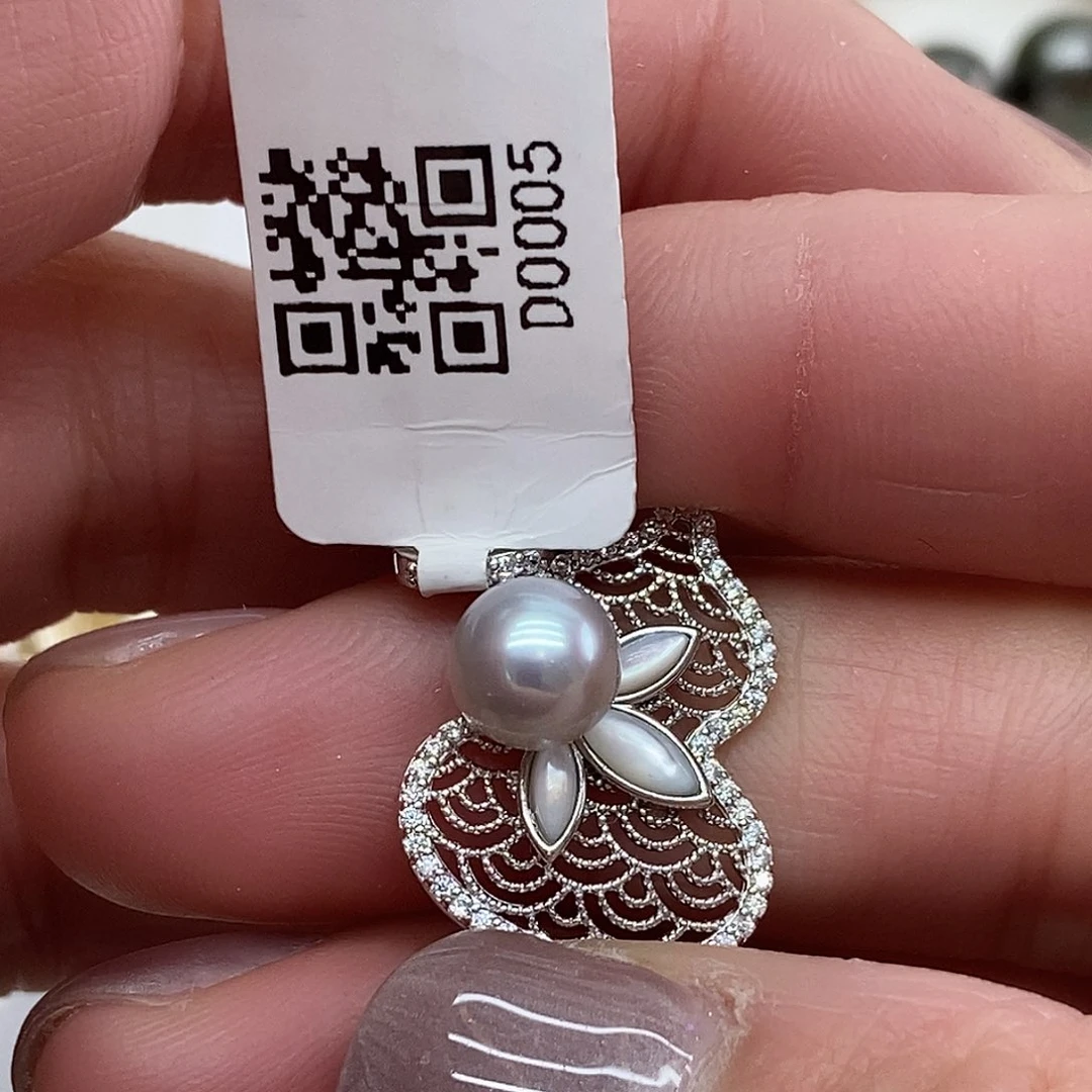 吊坠(不含链)海水珍珠银S925镶嵌@@D0005