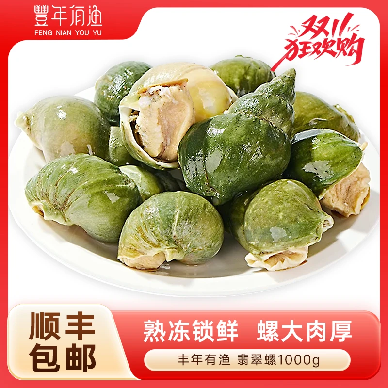 【丰年有渔】海捕翡翠螺1kg*1箱