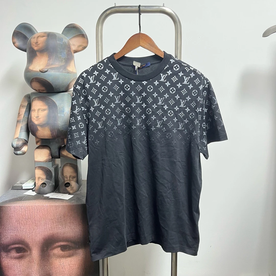 全新带吊Louis Vuitton Lv渐变老花短袖 M0808尺码:M衣长69胸围56