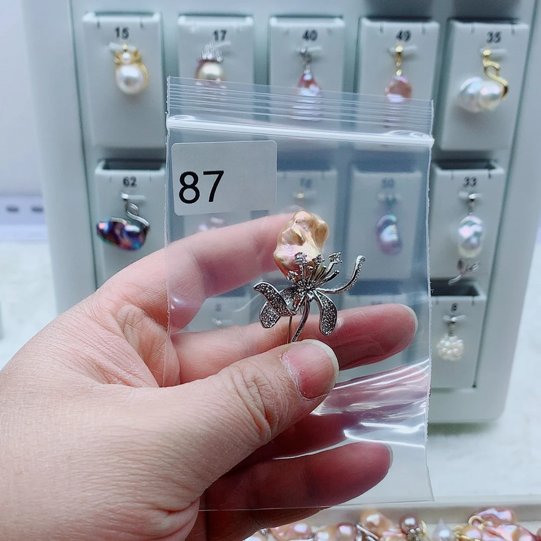 淡水珍珠合金吊坠(不含链)