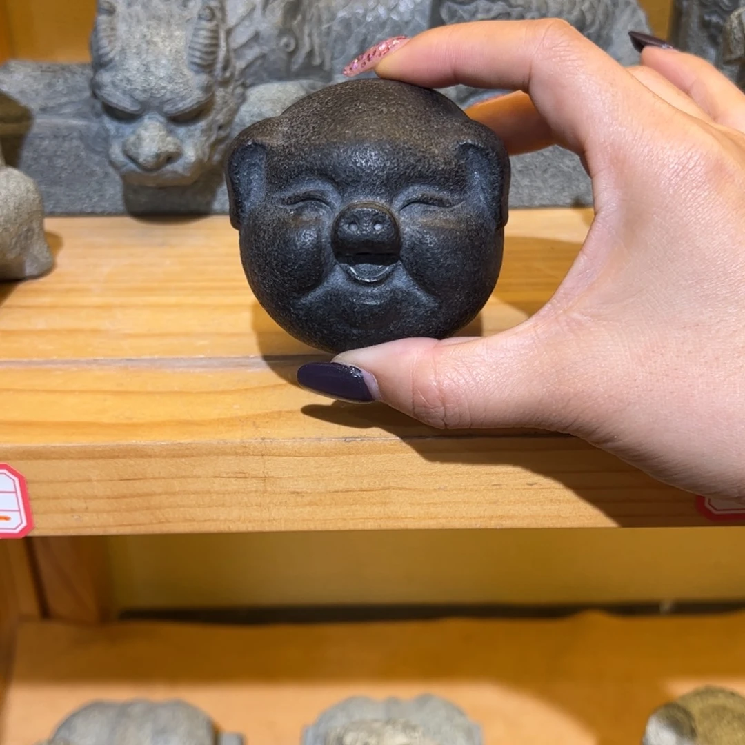 乌金石圆福猪猪猪