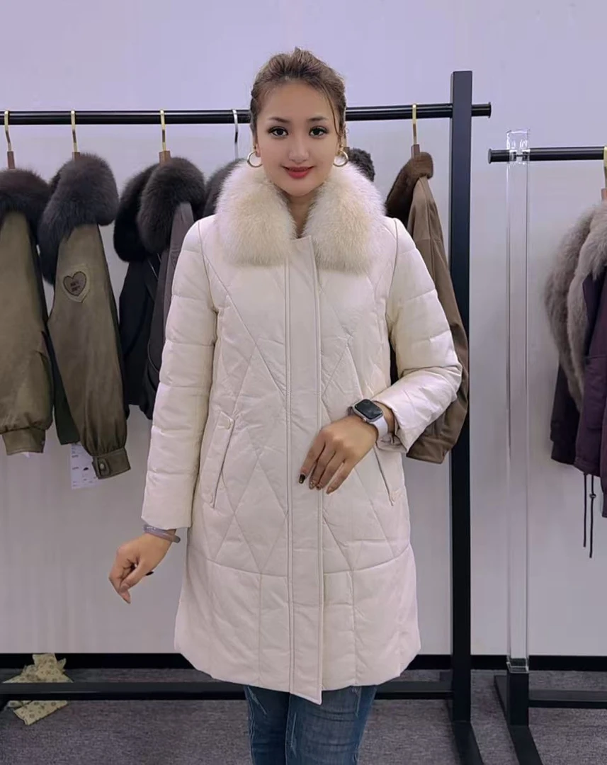 最新款高档时尚中长款外套090