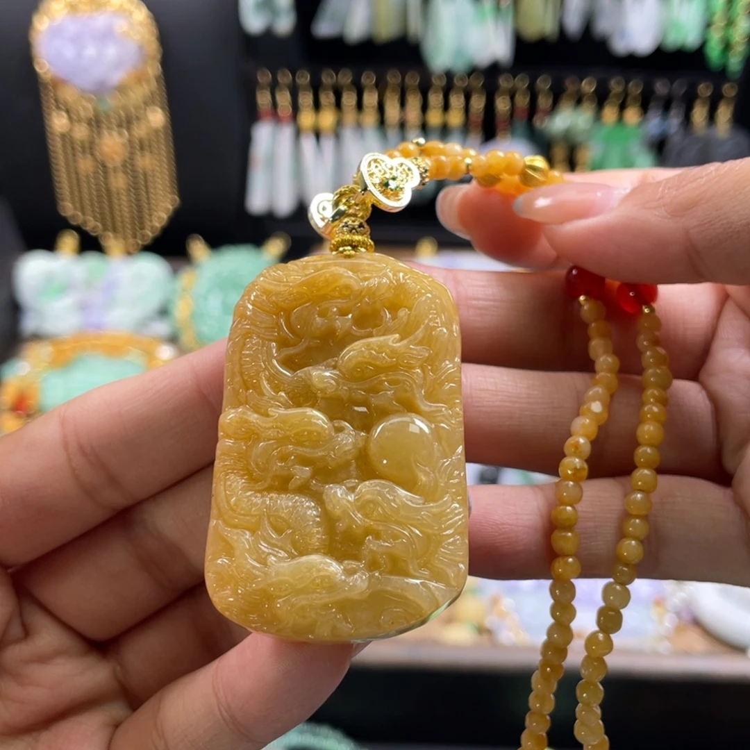 颈饰未镶嵌翡翠代编织