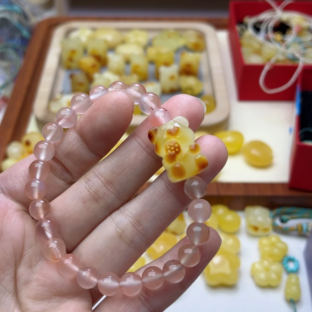 【闪购商品】蜜蜡手链未镶嵌配饰