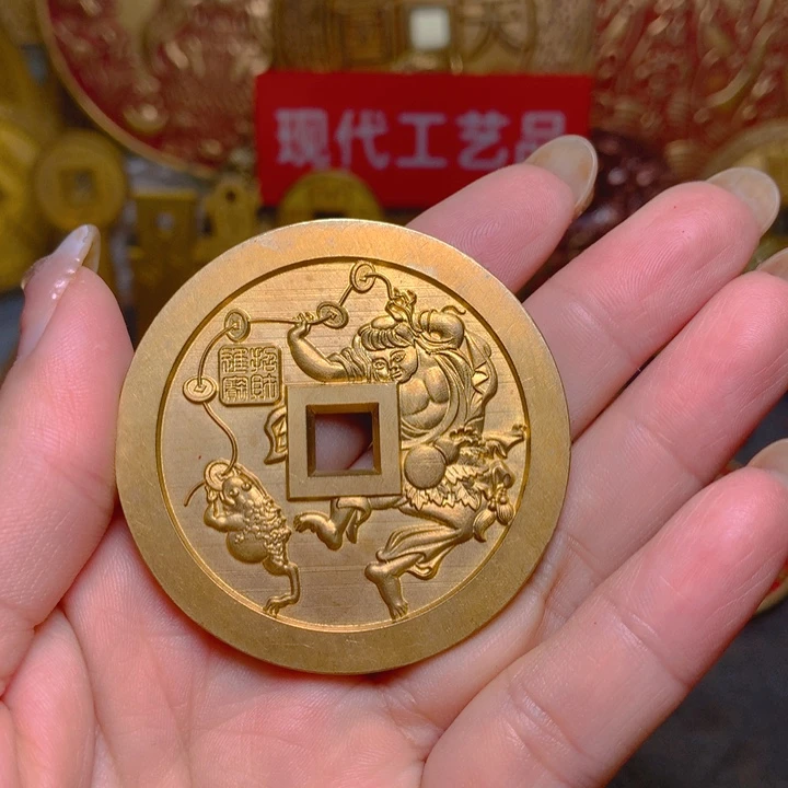 铜现代工艺品刘海戏金蟾雕刻