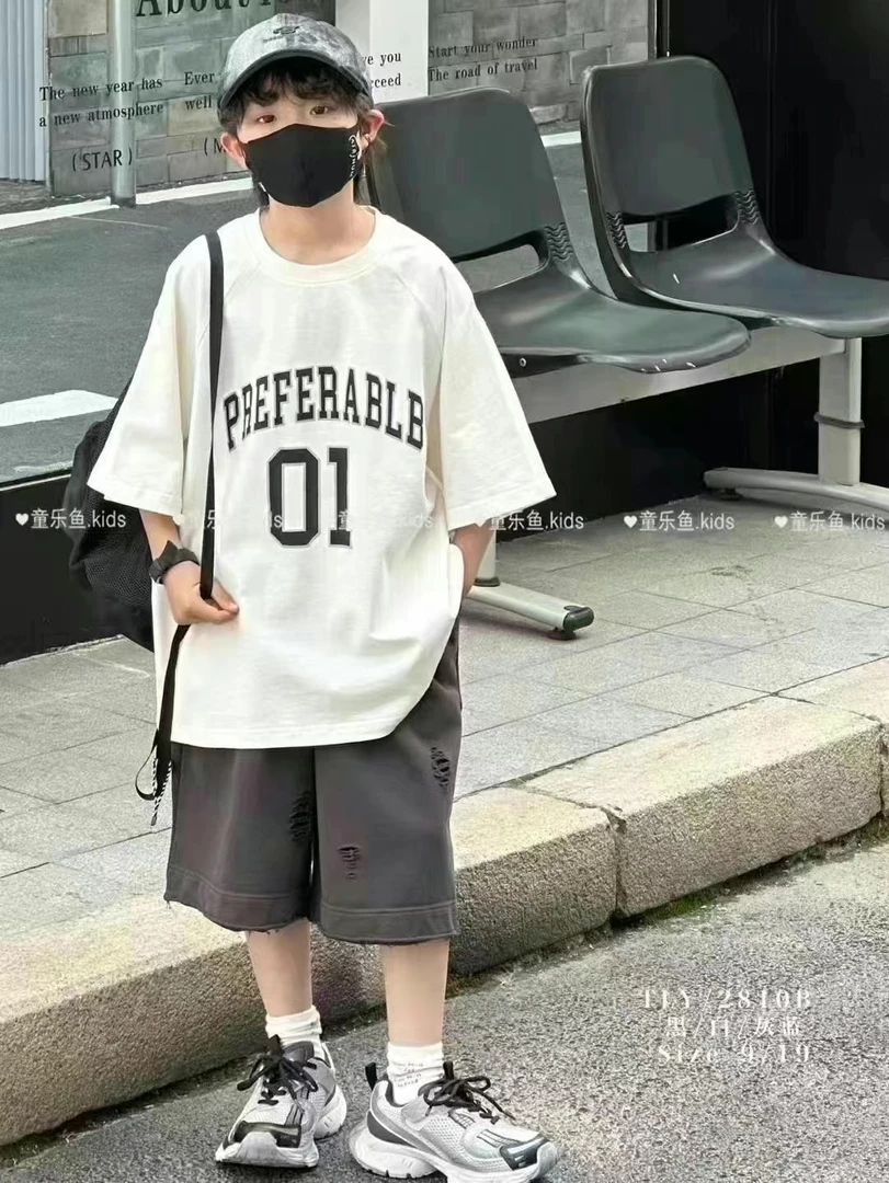 2025夏款新款儿童男女童夏款短袖T恤2810B