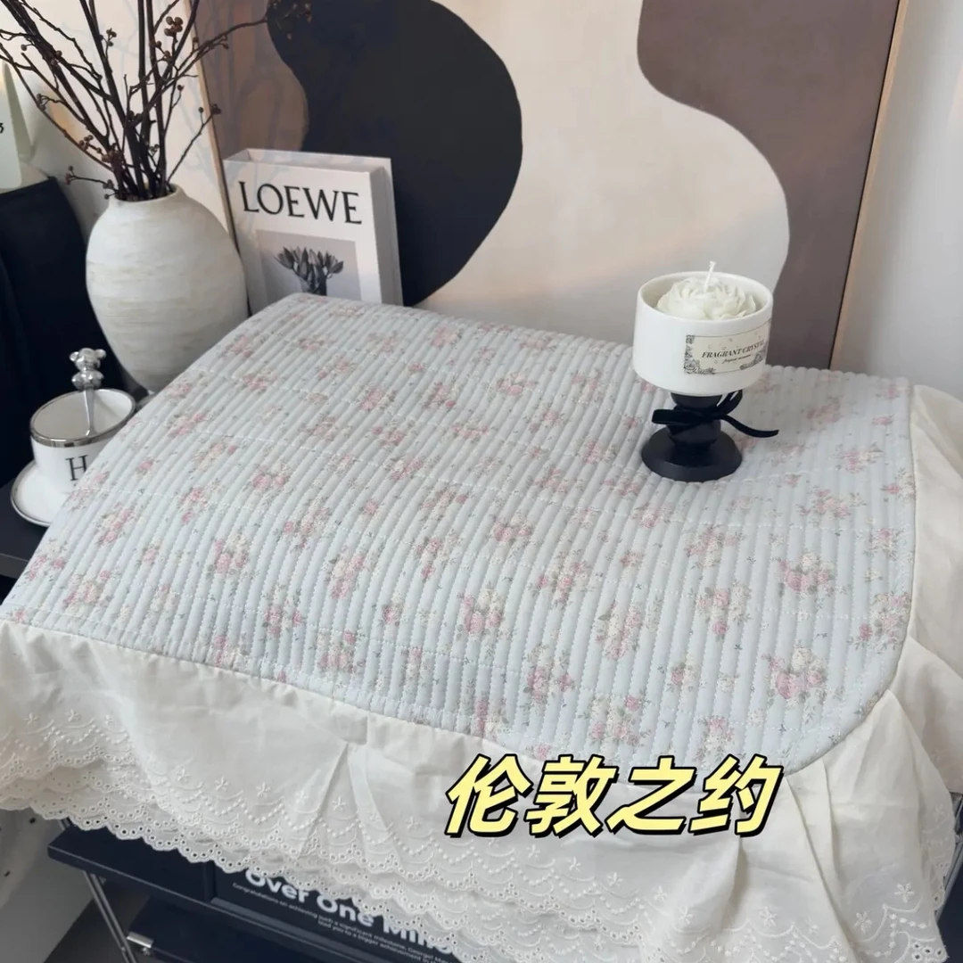 【1.5床专用】全棉花边款 绗缝床盖 可机洗