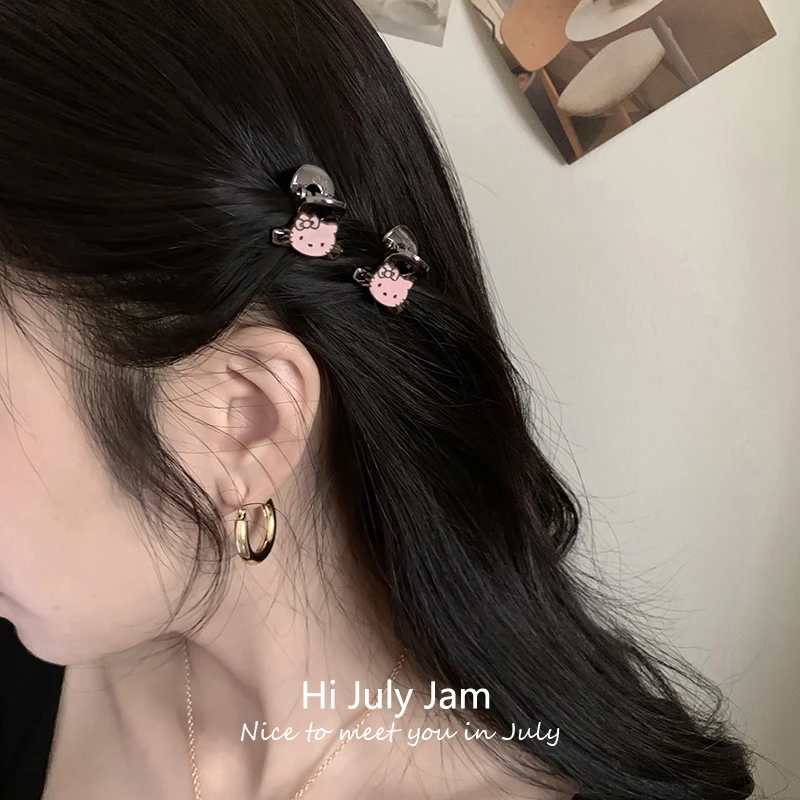 超可爱hellokitty小号抓夹精致高级感小抓夹甜美公主头刘海夹头饰