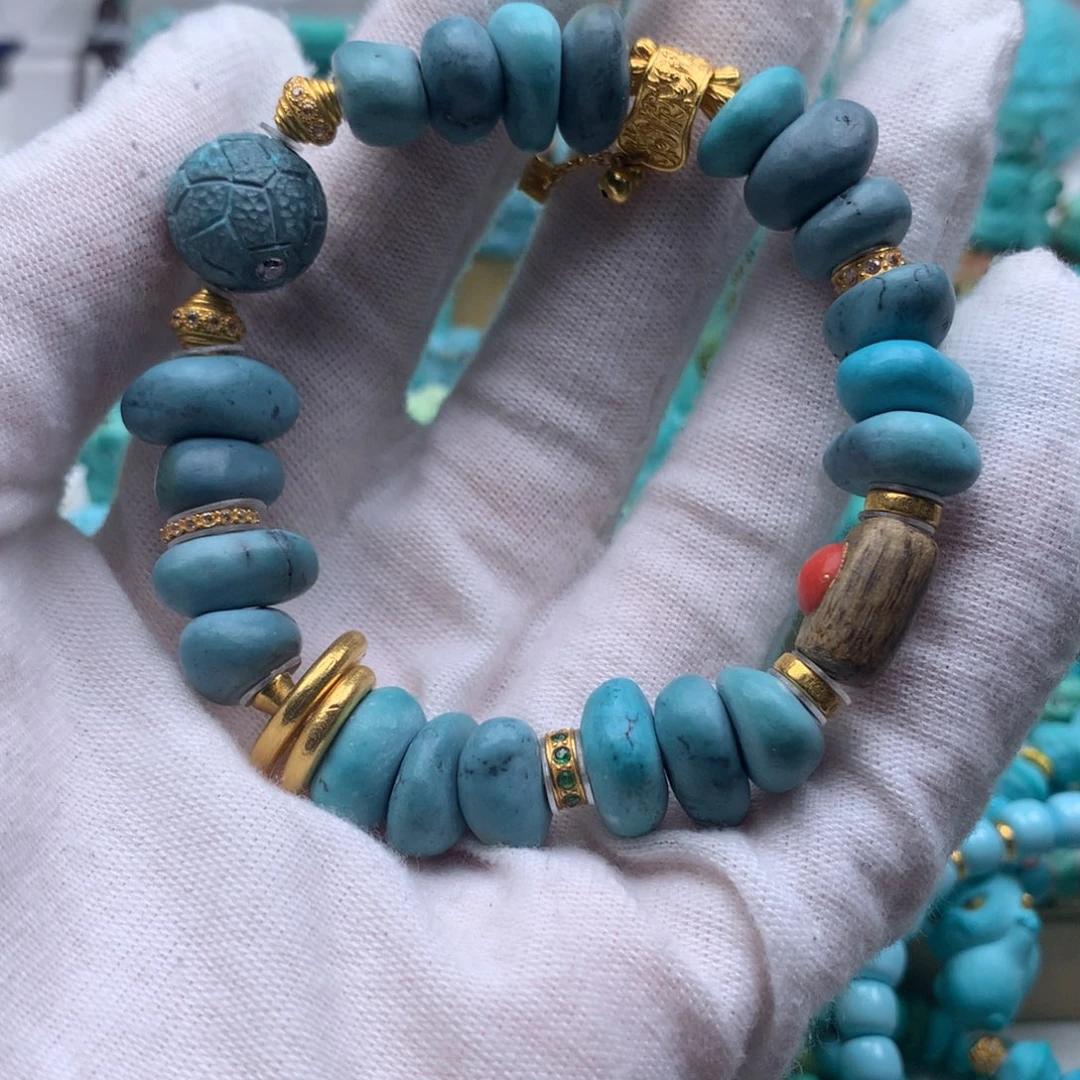 绿松石18K金镶嵌单品