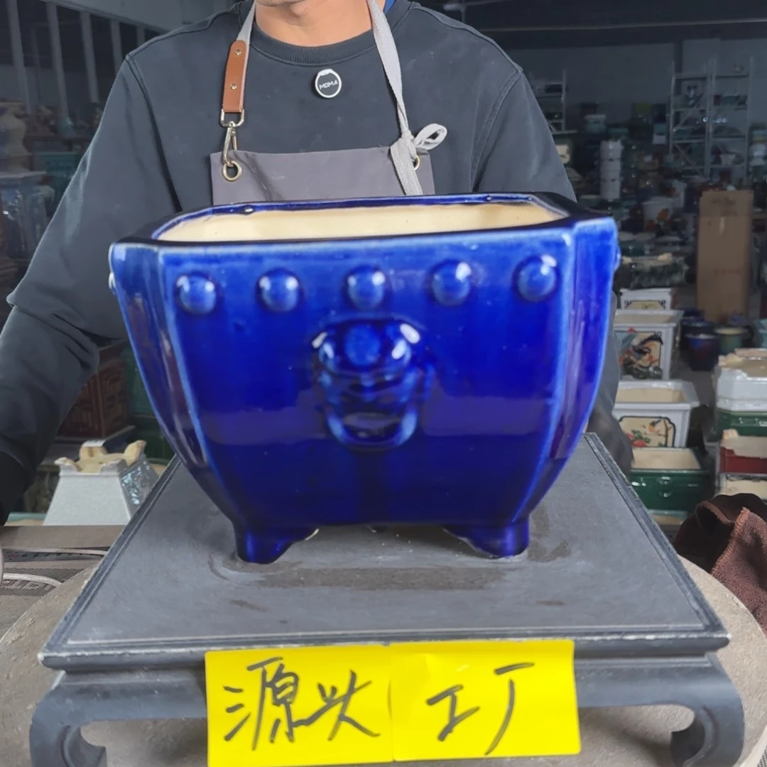 石湾花盆内口20，内深14
