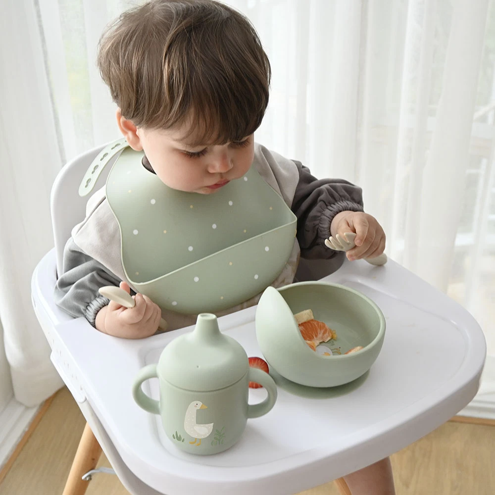 Little Rawr澳洲婴幼儿食品级硅胶餐具吸盘碗辅食碗套装礼品套装