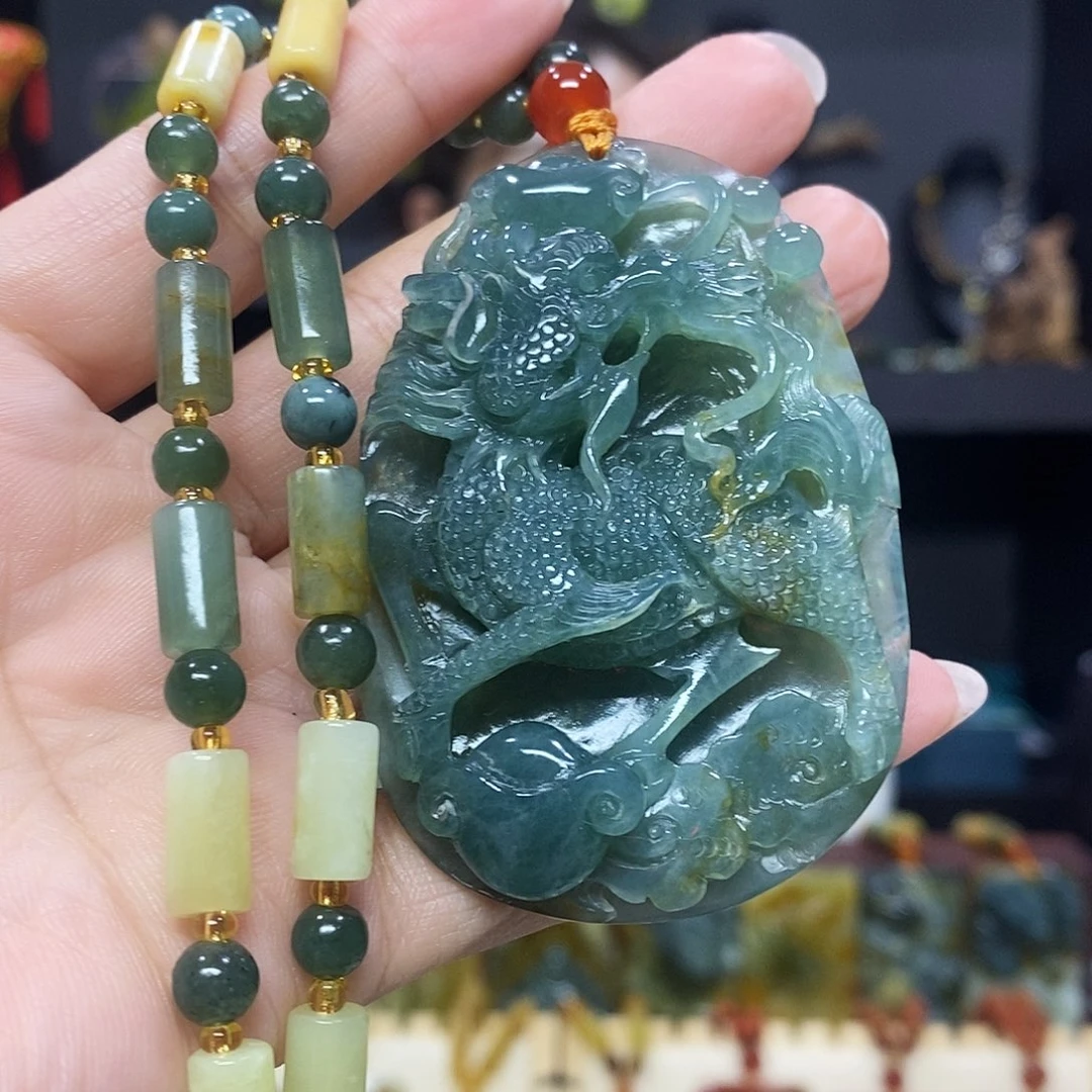 未镶嵌岫玉挂件吊坠项链