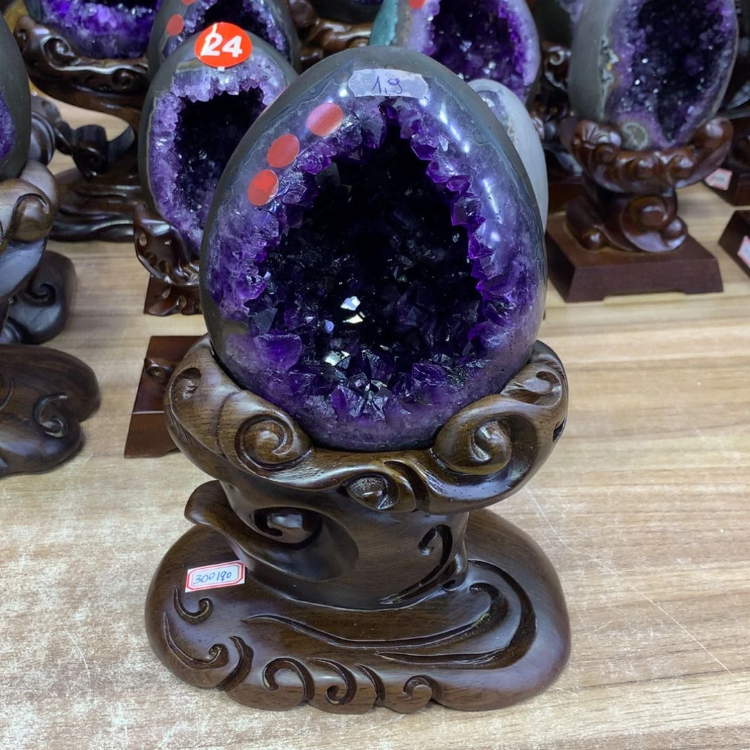 紫晶恐龙蛋未镶嵌