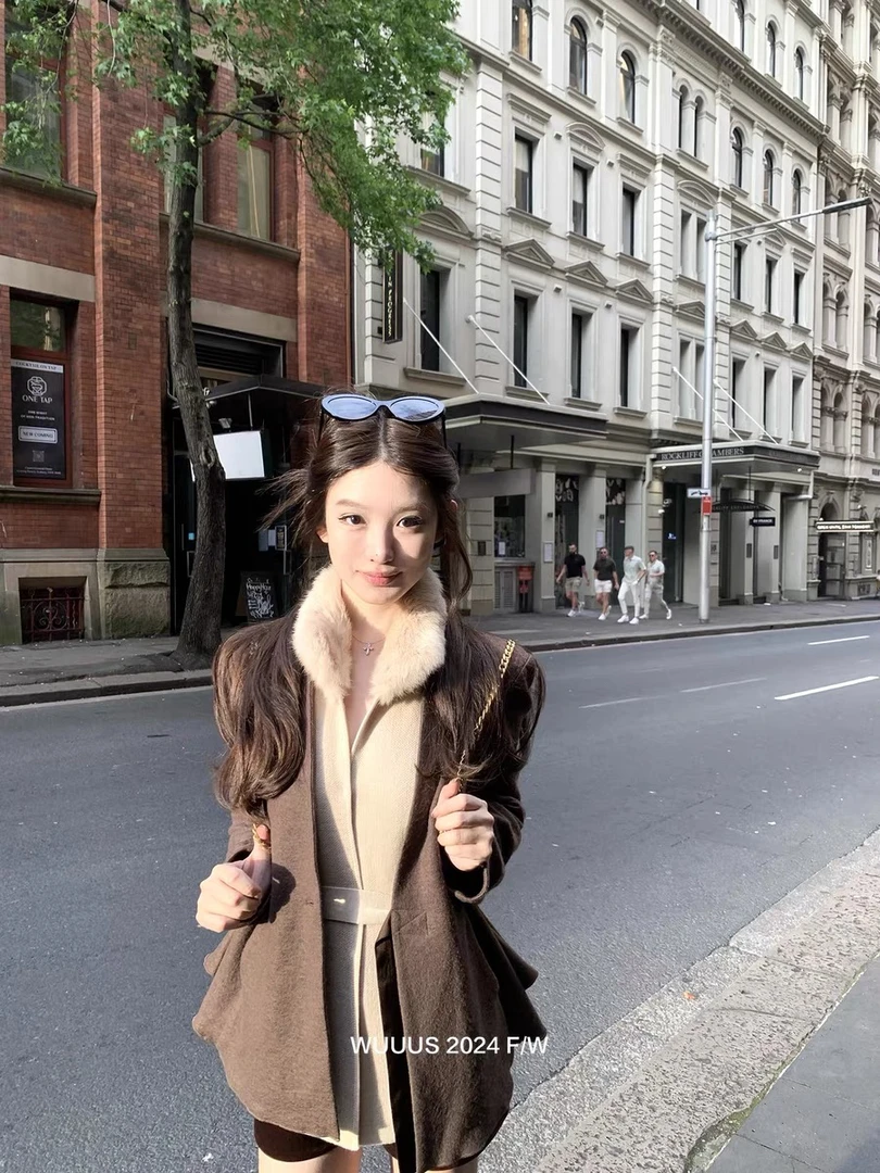 <<No退NO换>>费洛蒙德】清冷乌木色 羊毛 燕尾风衣外套