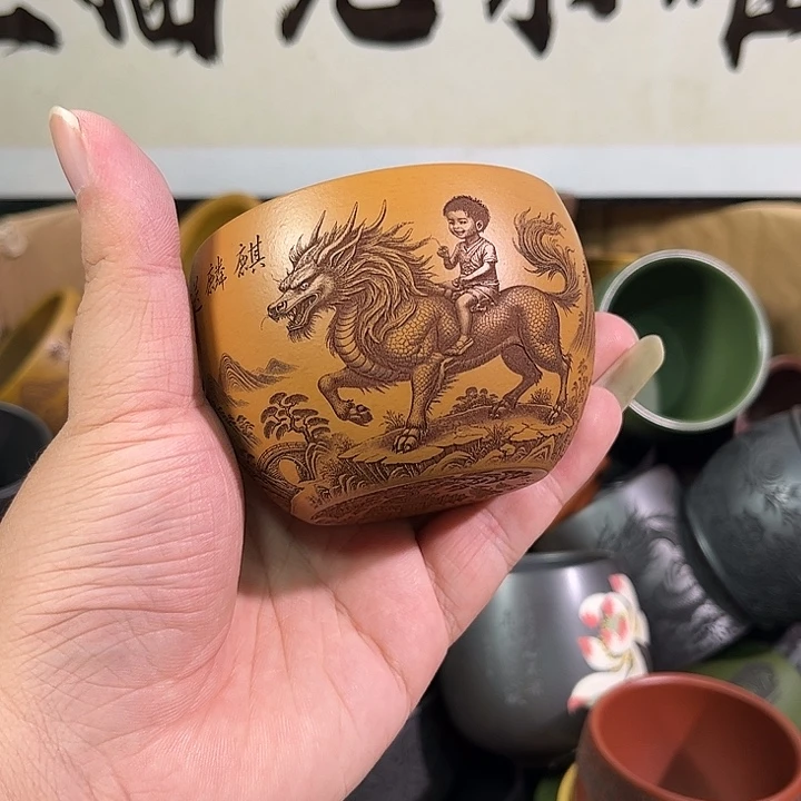茶杯紫砂全手工紫砂主人杯