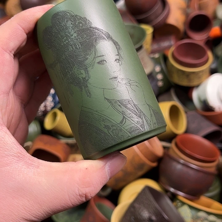 紫砂茶杯全手工紫砂主人杯