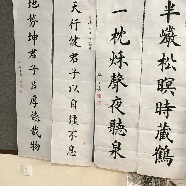 国画杨****?马茂兴书法对联