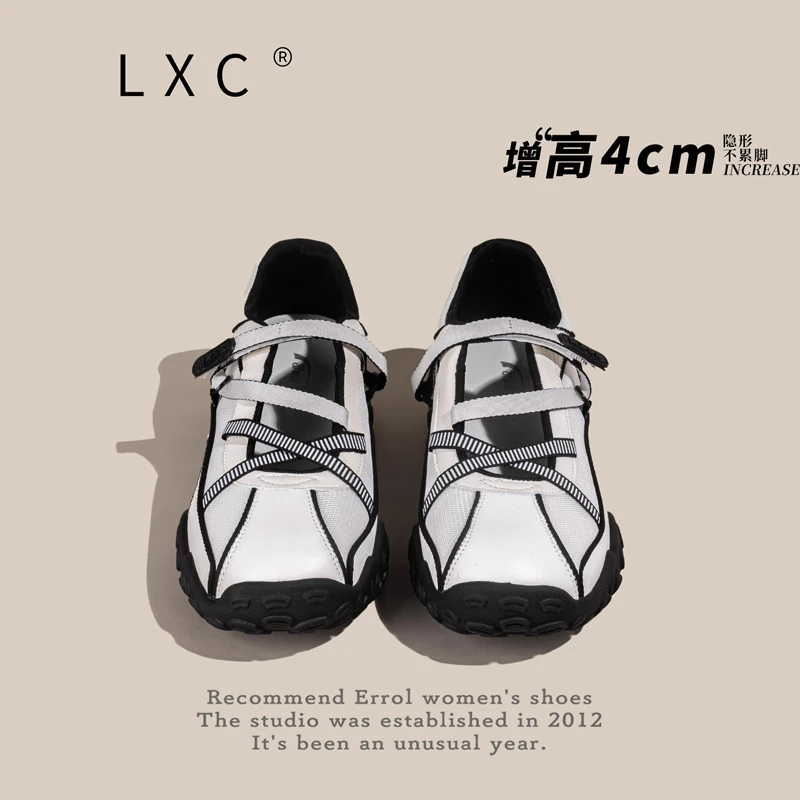 玛丽珍增高芭蕾风德训女款25新款小个子女子夏季厚底透气透气女鞋