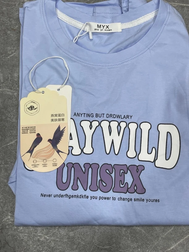 A2770天蓝ST英文短袖