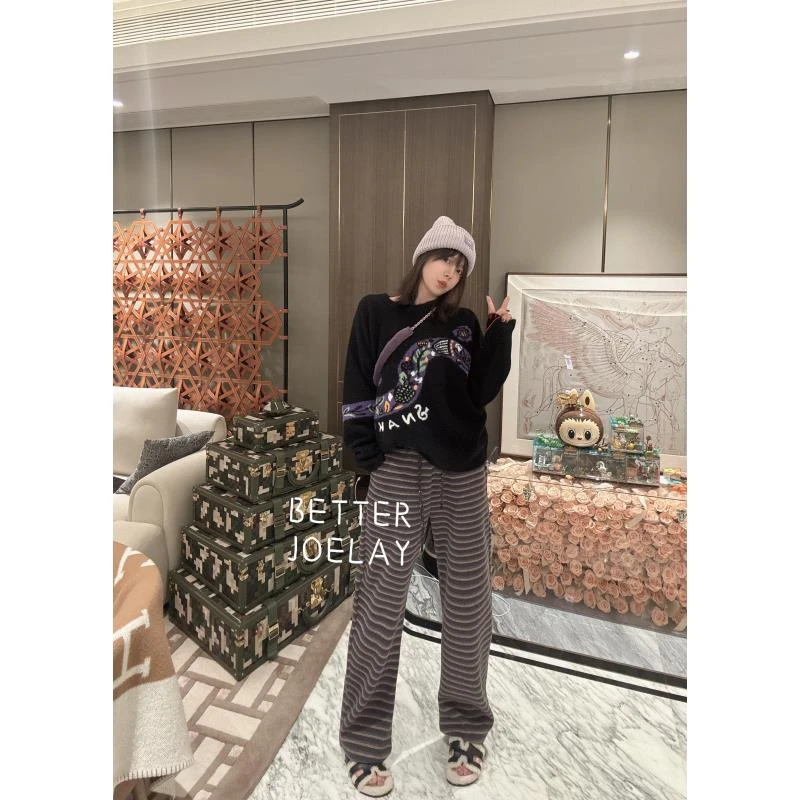 BETTER JOELAY-加绒【催眠曲】百搭宽松男女同款休闲裤Z1139