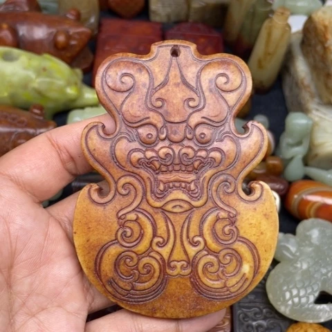 和田玉未镶嵌颈饰86