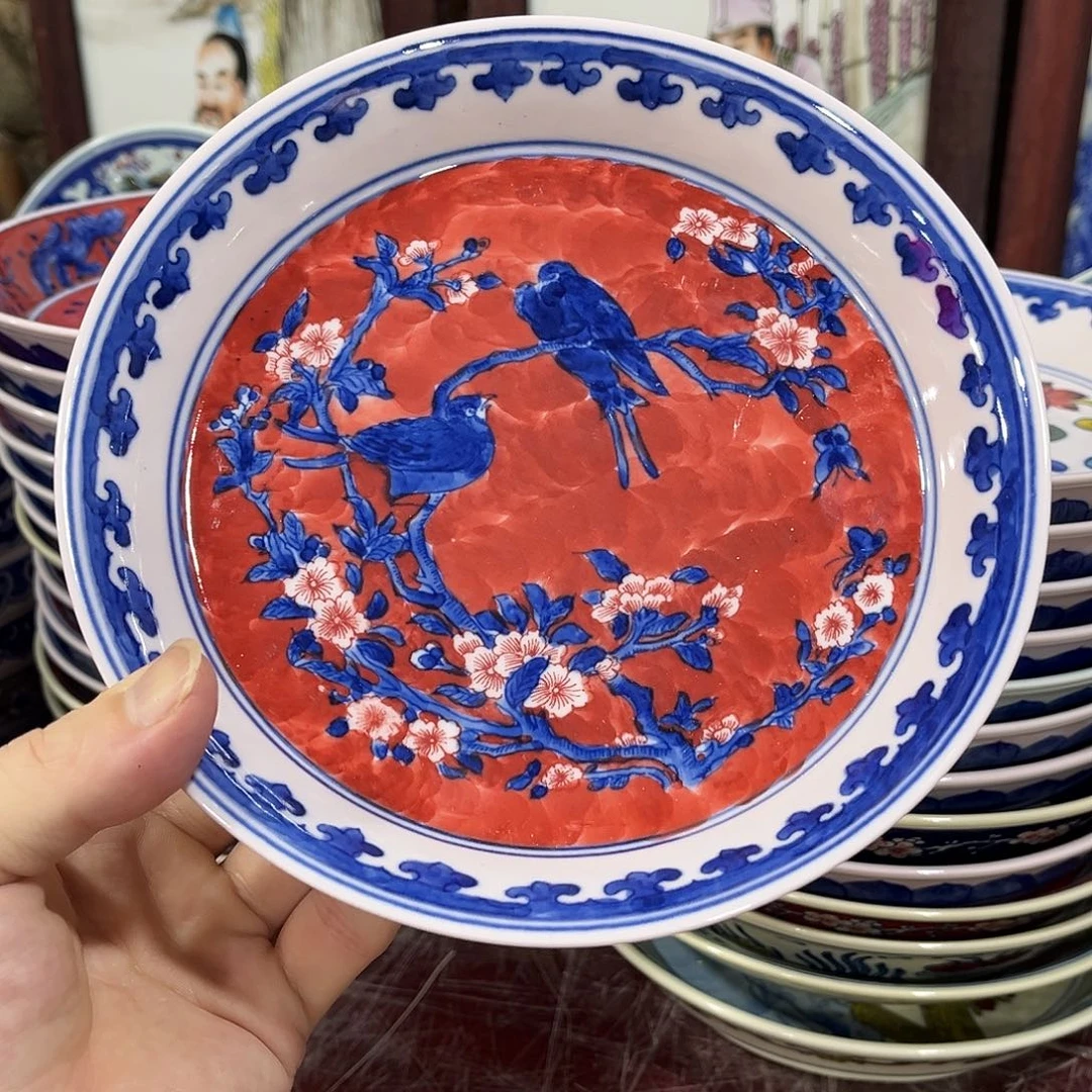 摆件//////直径19厘米。红。