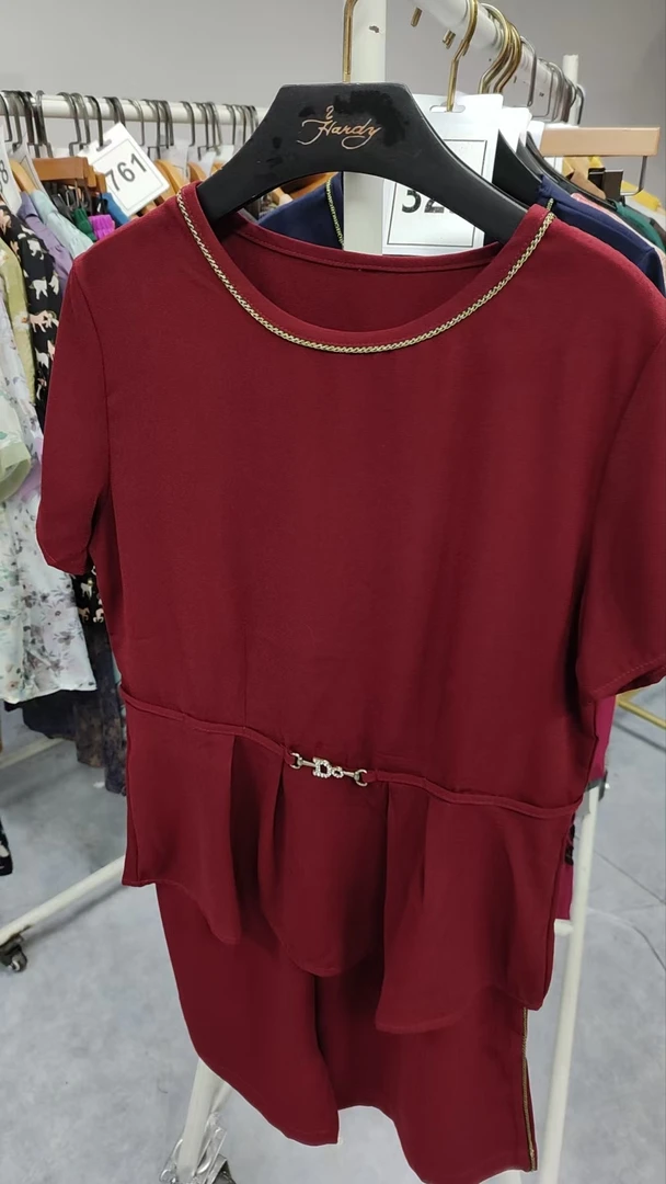 325-显瘦洋气中老年夏季中年妈妈装时尚减龄套装