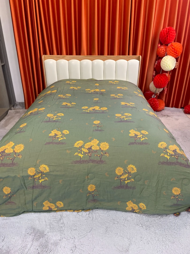 （田园向日）150cm*200cm 高端双层纱纯棉柔软保暖可机洗春秋被