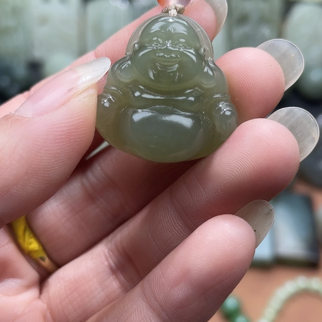 和田玉未镶嵌吊坠(不含链)